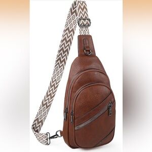 Brown Leather Sling Bag